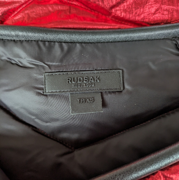 Rudsak Metallic Red Puffer Mini Skirt | Size XS - Picture 5 of 10